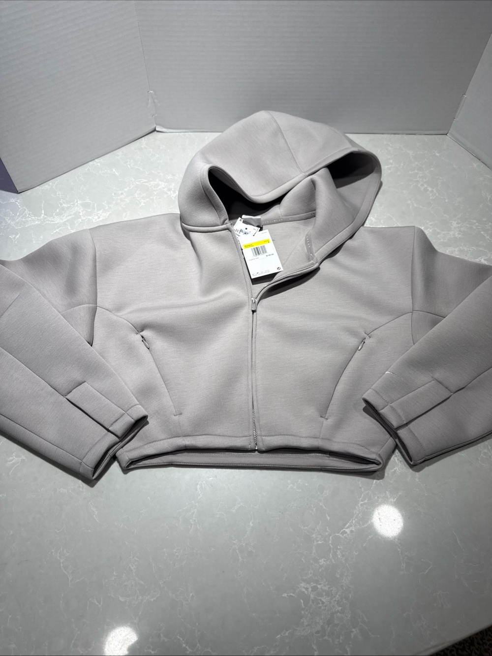 NWT Nike Sportswear Full Zip Cropped Jacket Womens small HV20776-009 $150